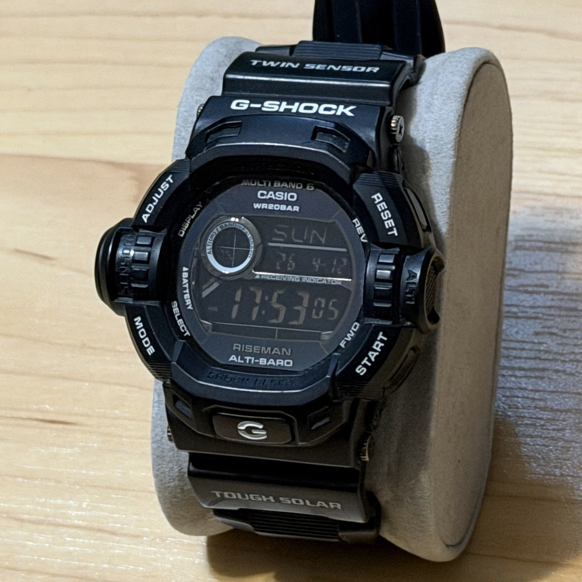 Casio G-Shock GW-9200BWJ-1 Garish Black Riseman Solar Atomic