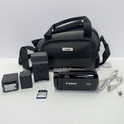 Canon VIXIA HF R700 Camcorder Video Camera Black 57x Zoom Full HD 1080p Bundle