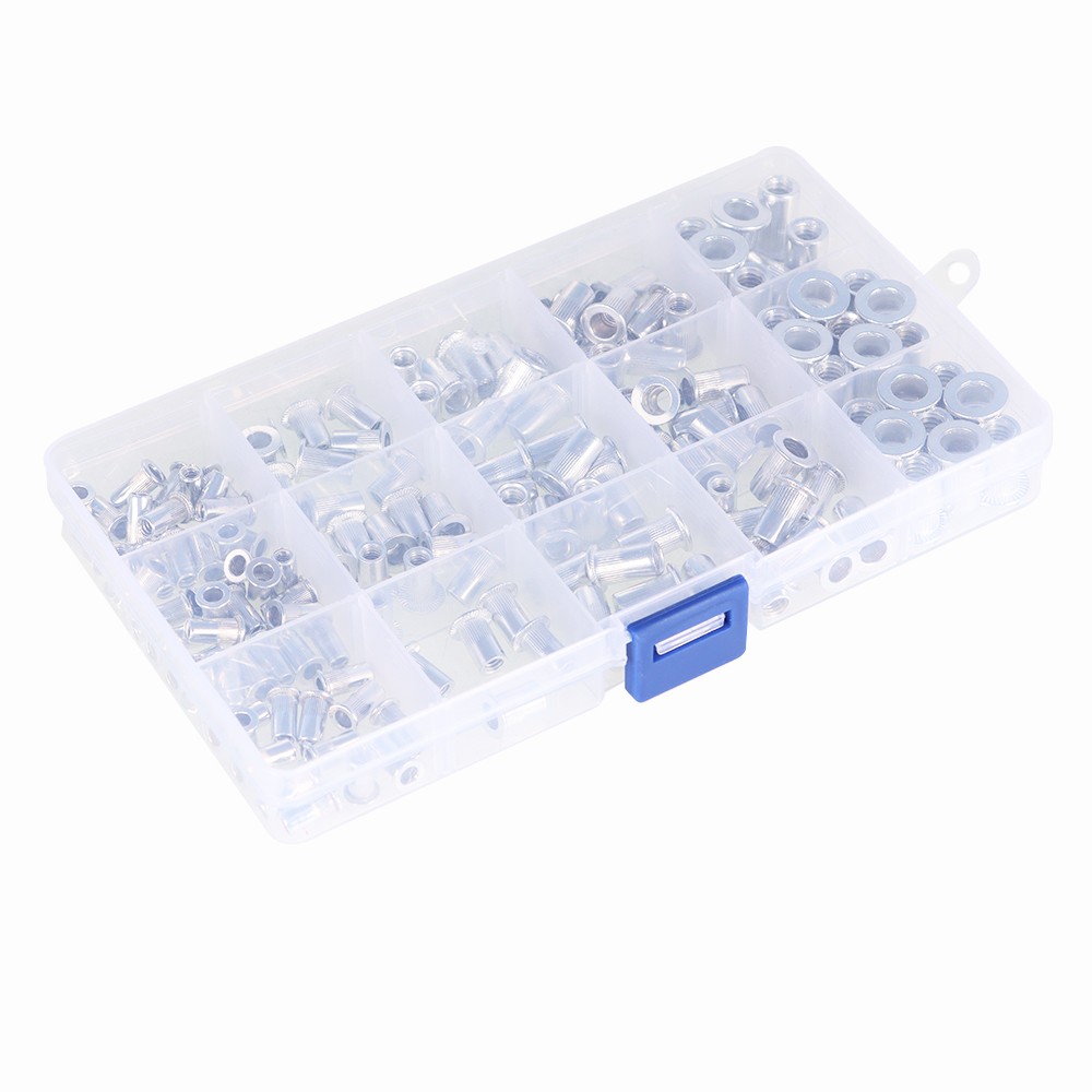 150 Pack Aluminum Rivet Nut Kit Rivnut Nutsert Standard Inch SAE Imperial