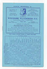 1963 Berks & Bucks Senior Cup Semi Final - WYCOMBE WANDERERS v MAIDENHEAD UNITED