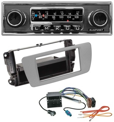 Blaupunkt USB MP3 Bluetooth DAB Autoradio für Seat Ibiza (ab 08) - dublingrau