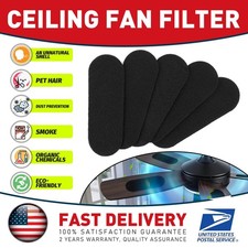 Activated Carbon Ceiling Fan Air Filter Dustproof Deodorizer for Home Daily Use