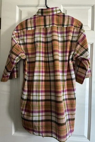  NWOT Gitman Bros Men’s Plaid Shirt Size 15.5R Multicolor Made In USA image 4