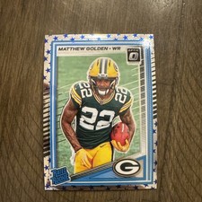 Matthew Golden 2025 Donruss Optic Rated Rookie Stars Prizm #205 Packers RC Mint