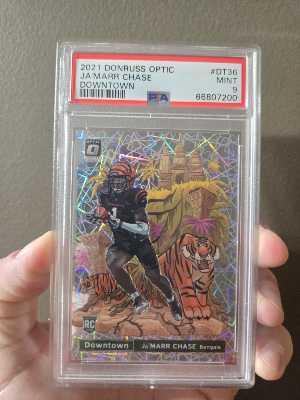 2021 Panini Donruss Optic - Downtown Ja'Marr Chase #DT-36 (RC)