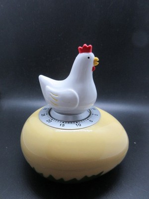 TCM -Eieruhr Timer Kurzzeitmesser mechan. Alarm aus Sammlun H9cmxØ~8cm