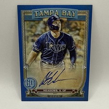2020 Gypsy Queen Austin Meadows Auto Indigo Parallel SP /99 Tampa Bay Rays