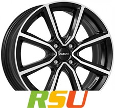 Dezent TN black polished 5.5x14" ET35 LK4 100 ML 60.1 Alufelgen 14 Zoll