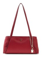 Guess Devon Shoulder Satchel Schultertasche Tasche Dark Cherry Dunkelrot Neu