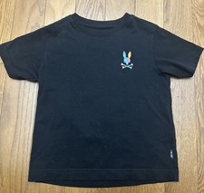 Psycho Bunny Black Youth Size XSmall 5-6 T-Shirt Short Sleeve