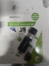 Vivitar USB 2.0 Digital SD Card Reader VIVCR46N-NO C