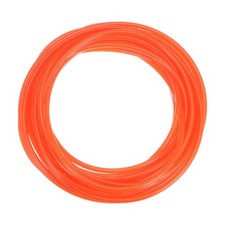 Round Belts 6mm Dia 10 Meters Length Smooth Surface PU Polyurethane, Orange