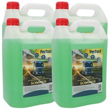 4x Scheibenreiniger Sommer 5L gebrauchsfertig mit Apfelduft Klare Sicht Insekten
