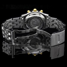 Breitling Chronomat Chronograph steel gold mother of pearl dial B13050 serviced 7