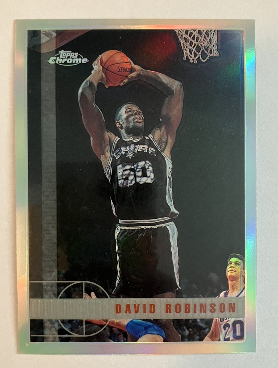 1997-98 Topps Chrome Refractor David Robinson #46 HOF SP 🔥