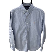 Ralph Lauren Oxford Chambray Long Sleeve Button Down Pony Shirt  Men  s MD