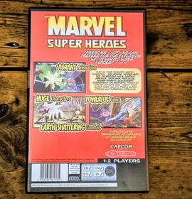 Sega Saturn Game Marvel Super Heroes Boxed with Manual rare OOP Wolverine x men