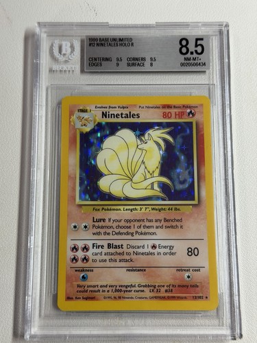 Ninetales graded BGS 8.5 for sale on eBay