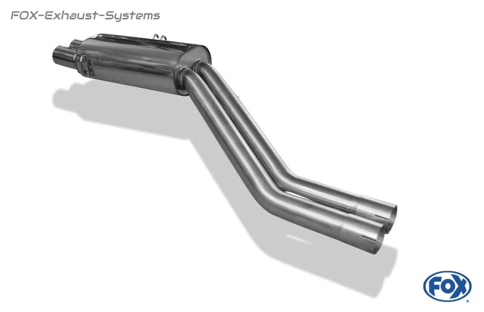 Stainless Steel Sportauspuff-Komplettanlage from Cat BMW 7er E32 750iL 2x76mm — 第 4/4 张图片