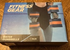FITNESS GEAR WATER FITNESS DUMBBELLS--NEW