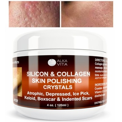 Acne Scars Silicon Collagen Skin Polishing Crystals Gel All Type Scars ALKAVITA