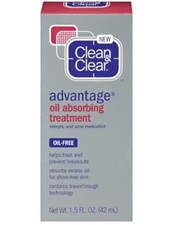 Clean Clear Advantage Oil Absorbing Treatment Cream Acne Medication Rare HTF