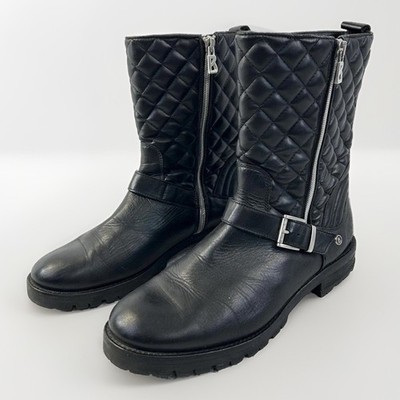 Bogner Black Diamond  Quilted Leather Boots Size 40?