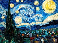 Van Gogh Starry Night Landscape Home Decor Wall Art Poster Prints Painting 221