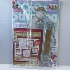 The World of Cross Stitching Issue 222 UK Christmas Magazine Chartbook Threads