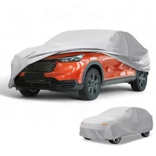 Car Cover Waterproof All Weather Silver Tone for SUV Length Up to 181"