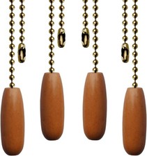 Bronze Ceiling Fan Pull Chain 12" Beaded 4 Pack
