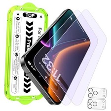 2 2 Pack for iPhone 17 Pro Matte Anti-Blue Light Glass Screen Protector -