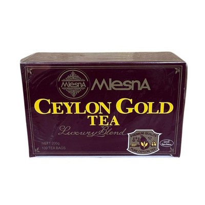 Mlesna Ceylon Gold Tea Luxury Blend 100 Tea Bags
