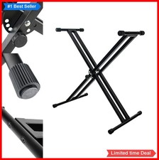 Keyboard Stand Double Braced X Style Adjustable Height 23.5 to 38.5 Inches