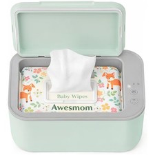 Awesmom Baby Wipe Warmer Green New In Box.