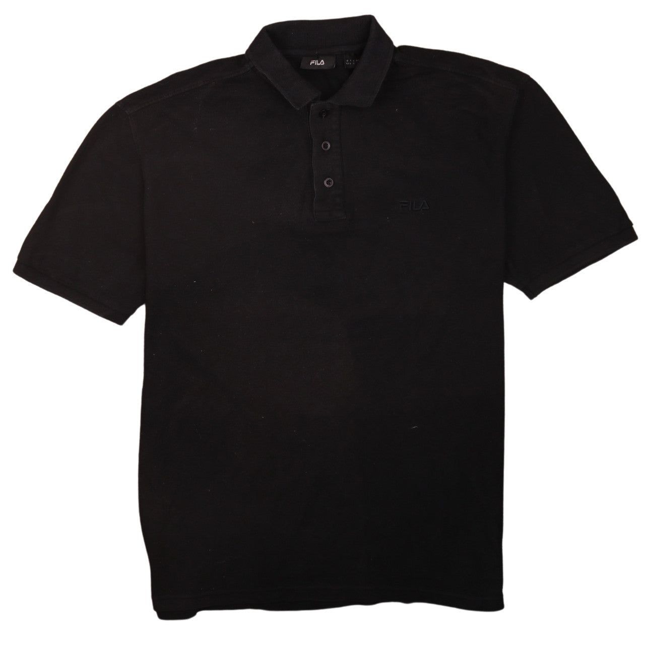 Fila Black Polo Mens L