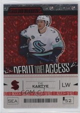 2023 Upper Deck Credentials Debut Ticket Access Red 95/349 Tye Kartye #162 04x2