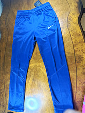 Nike Dri-FIT Boys Training Pants Standard Fit Blue Size M Therma-Fit CU8982-410