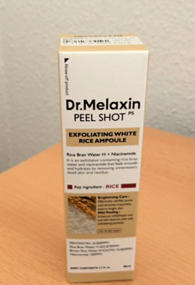 DR.MELAXIN Peel Shot Line Sanft Peelende Ampulle, Weißer Reisextrakt, 80ml Neu