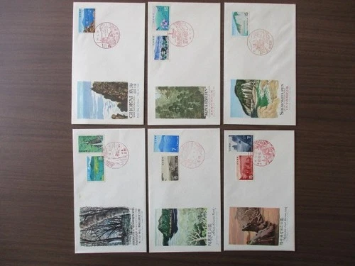 Japan Stamp First Day Cover National Park and Quasi-national 6 Covers 1969