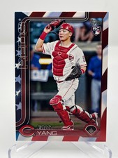 2025 TOPPS UPDATE ERIC YANG RC 06/76 INDEPENDENCE DAY NO. US168 REDS