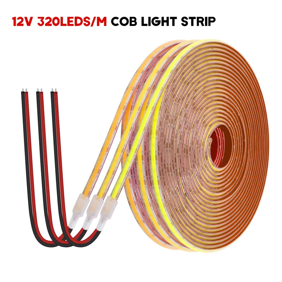 IP68 Wasserdicht COB LED Streifen Strip Band Selbstklebend Lichtschlauch 12V 24V - Bild 2 von 4