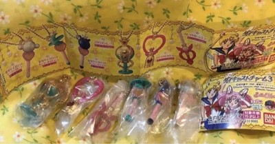 Gashapon Figur Kapsel Spielzeug Sailor Moon Druckguss Charm Komp Set
