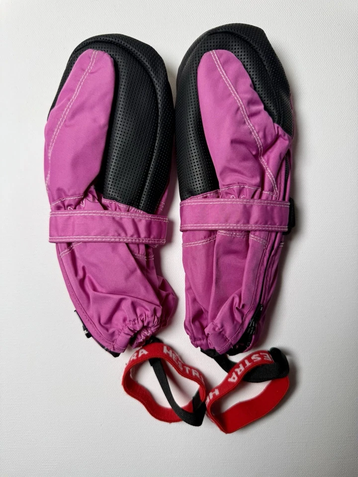 Hestra Mittens Kids Sz 5 Ski Outdoor Winter Thermal Waterproof Toddler Girl Pink - Image 4 of 4