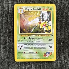 Pokémon TCG Koga's Beedrill Gym Challenge Holo Card 9/132