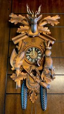 Vintage German Black Forest 8-Day Hand Carved...