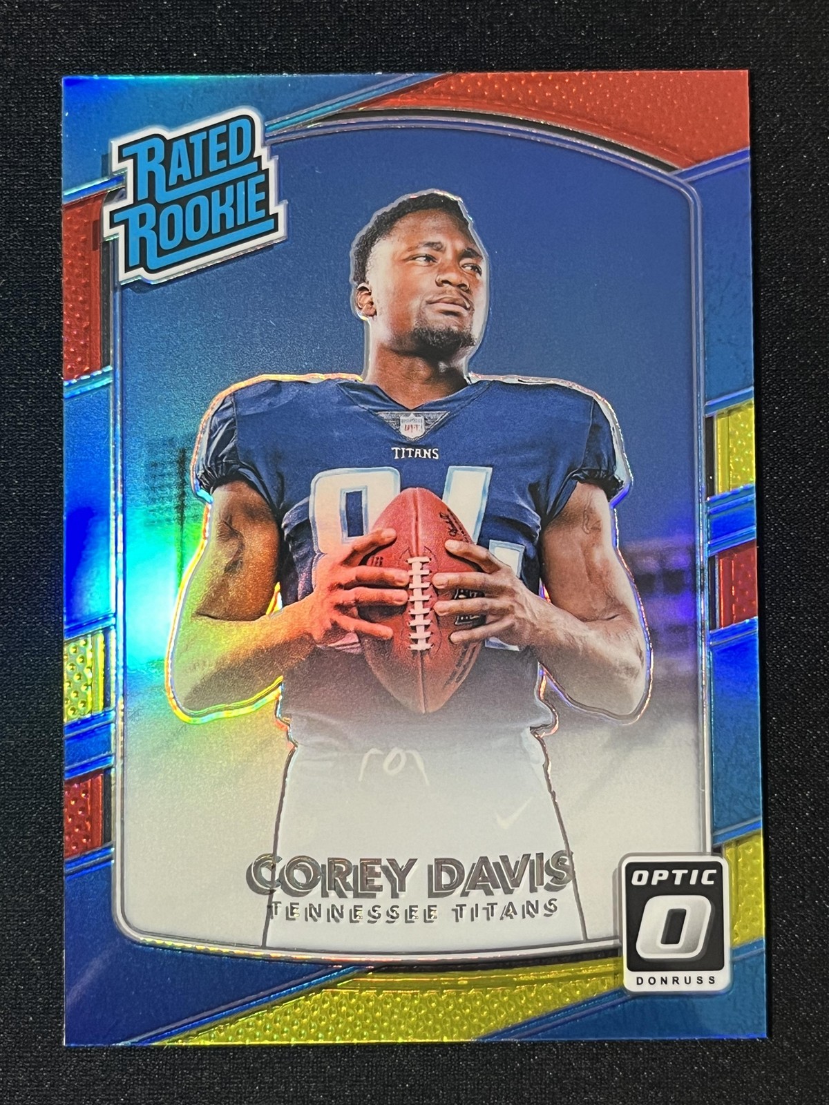 2017 Donruss Optic Corey Davis Rookie  Red and Yellow Tennessee Titans #166 
