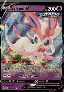 sylveon v pokemon card price Pokemon 2021 Sylveon V 183/203 PSA 8