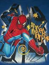 Marvel Spiderman Spider Man Boys Blue T shirt Tshirt Size XXL 18 Ex Large
