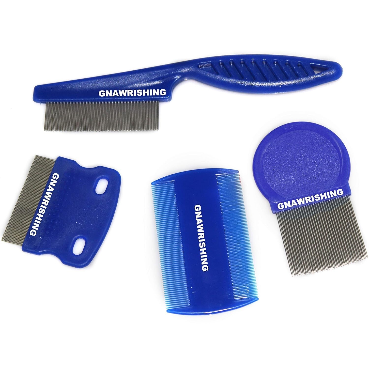 Flea Comb 4Pcs with High Strength Teeth Pet Tear Stain Remover Combs for Pet